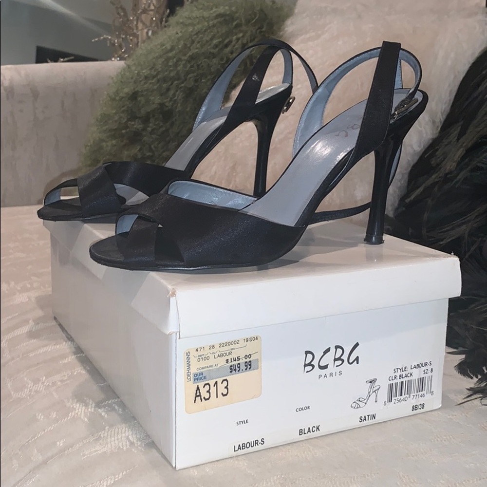 BCBG Paris Satin Sandals